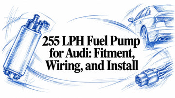 255 LPH in-tank fuel pump for Audi EA837 and EA825 fuel system upgrades