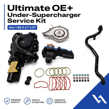 Audi 3.0T supercharged engine under supercharger kit for Gen 1 EA837 B8.5 and C7