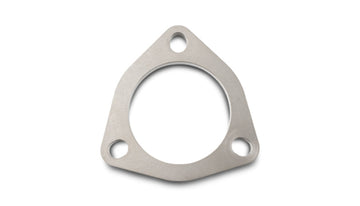 Three bolt exhaust flange for 3 in ID tubing with triangle bolt pattern