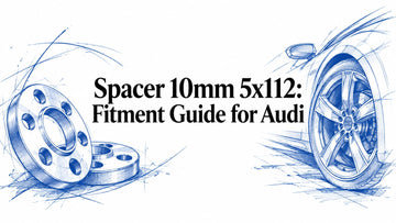 10mm 5x112 hub centric wheel spacer for Audi, fitment and installation guide
