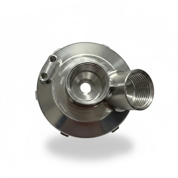 Vorsprung Autowerk billet PCV housing adapter for Audi 3.0 TFSI supercharged engine with 3.0T PCV relocation kit.