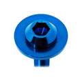 ZSPEC Dress Up Bolts® titanium door strikers and latches fasteners for Audi S5 B8 EA837 3.0L, blue color swatch image.