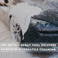 Pressure washer gun by The Wine Savant featuring a patriotic police-inspired design for high-pressure car and equipment cleaning.