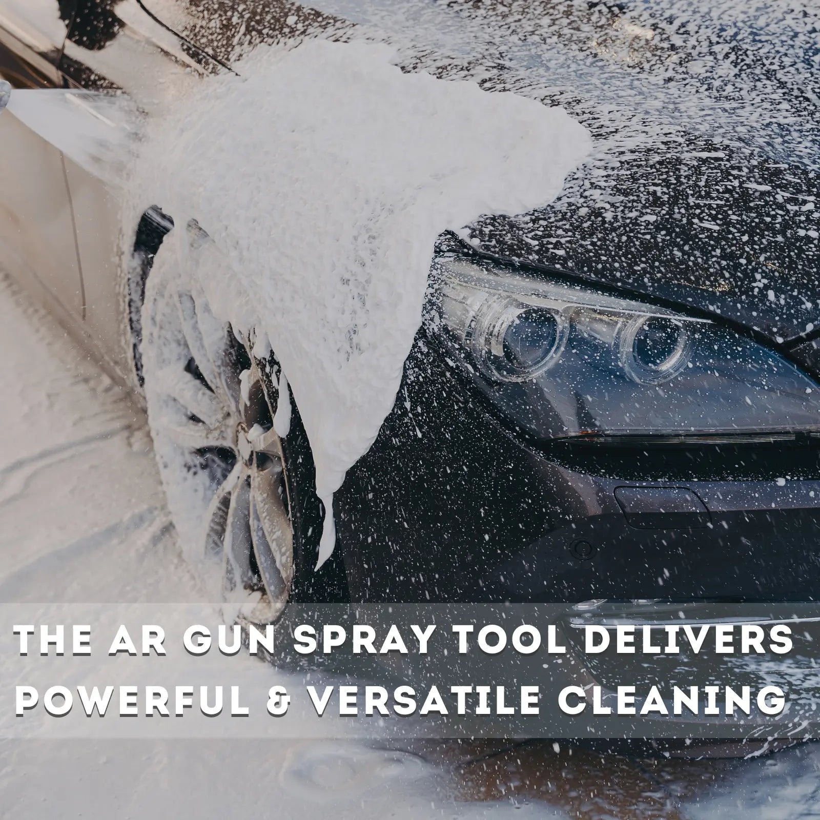 Pressure washer gun by The Wine Savant featuring a patriotic police-inspired design for high-pressure car and equipment cleaning.