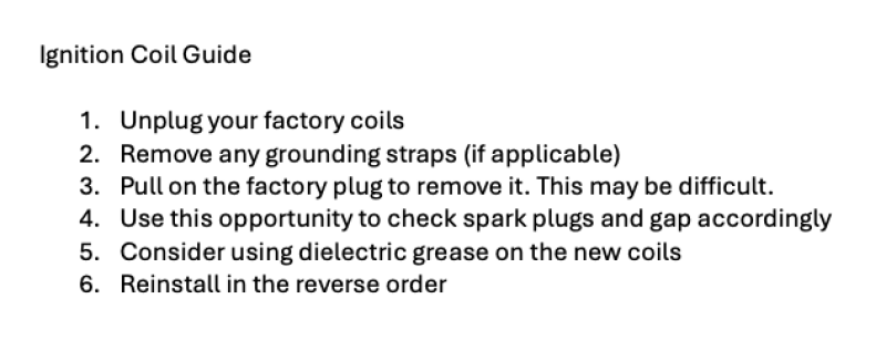 Installation Instructions