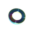 Titanium Grade-5 M8 flat washer by ZSPEC Design, showing a smooth, flat metal washer for mechanical use.