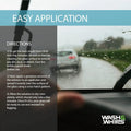 WASH&WHIPS SF45 Anti-Fog spray bottle for car windshields, featuring a clear spray nozzle and label with product details.