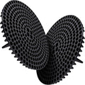 WASH & WHIPS Pit Stop Particle Interceptor car wash dirt strainer fitting 5 and 3.5-gallon buckets, black plastic mesh filter.