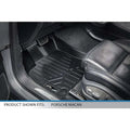 Custom fit black floor mat for Porsche Macan driver side interior, protects car carpet.