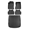 Black all-weather rubber floor mats and cargo liner set for Audi vehicle