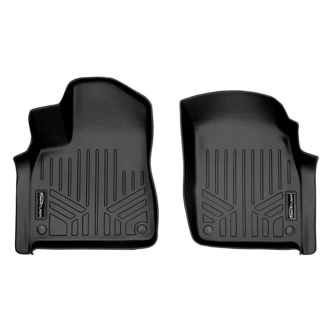 Audi front all-weather floor mats, black, custom fit, heavy-duty rubber protection