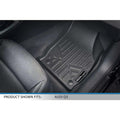 Custom fit black floor mat for Audi Q3 with raised edges and Smartliner branding