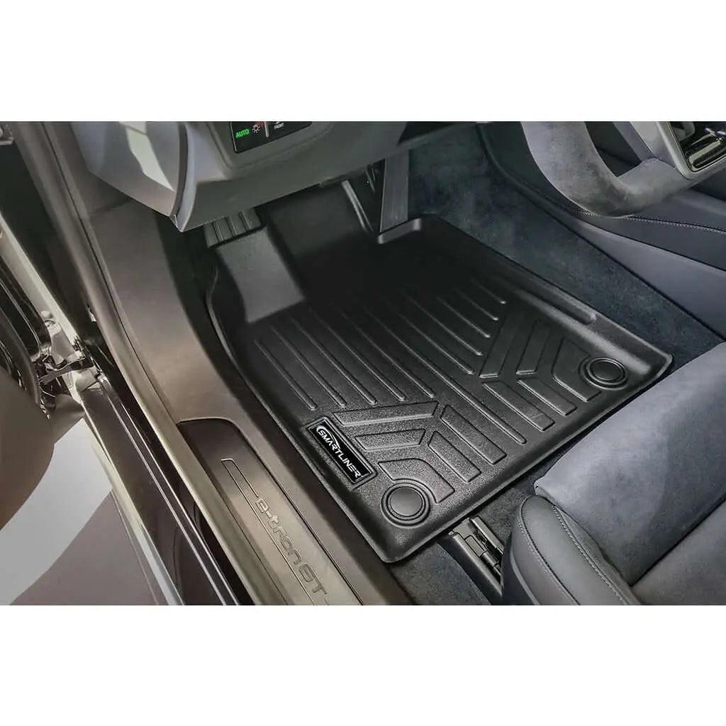 Audi e-tron GT custom-fit black floor mat, durable and textured for all-weather protection