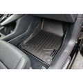 Audi custom fit floor mat in black installed in car front passenger footwell