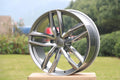 Audi RS6 wheels by WheeloutletNJ in gunmetal with machined face, 19-inch alloy wheels fitting A4, A5, Q5, S6, RS7, and more