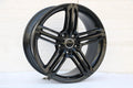 20-inch black gloss Audi S4 wheels by WheeloutletNJ, designed for Audi A4, S4, Q3, Q5, and other models.
