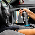 WASH&WHIPS Interior Car Wash Kit step 2 with sponge, microfiber cloth, and cleaning supplies for vehicle interior cleaning