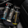 WASH&WHIPS Interior Car Wash Kit step 2 with brushes and cleaning tools for thorough vehicle interior cleaning.