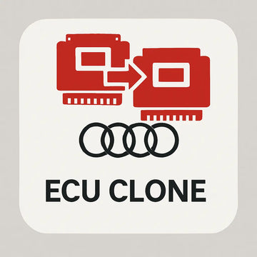 Vorsprung Autowerk ECU Clone showing a close-up of the electronic control unit with connectors and circuit board details.