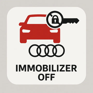 Vorsprung Autowerk Immobilizer Off device showing a compact electronic module with wiring for vehicle security system.