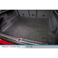 Audi Q8 trunk cargo liner, custom-fit black floor mat for rear storage protection