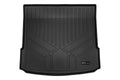 Black custom-fit Audi trunk liner with raised edges and Smartliner logo, cargo mat