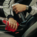 WASH&WHIPS Monaco Interior Cleaner bottle with spray nozzle, designed for cleaning car interior surfaces.