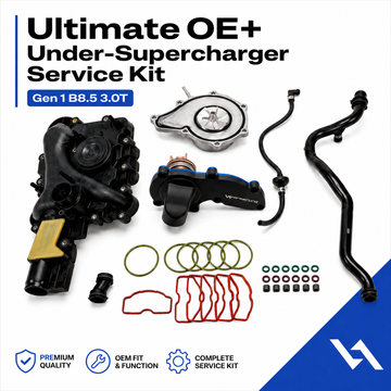 Vorsprung Autowerk OE Ultimate Under Supercharger Kit for Audi 3.0T Gen 1 B8.5, complete replacement parts kit.