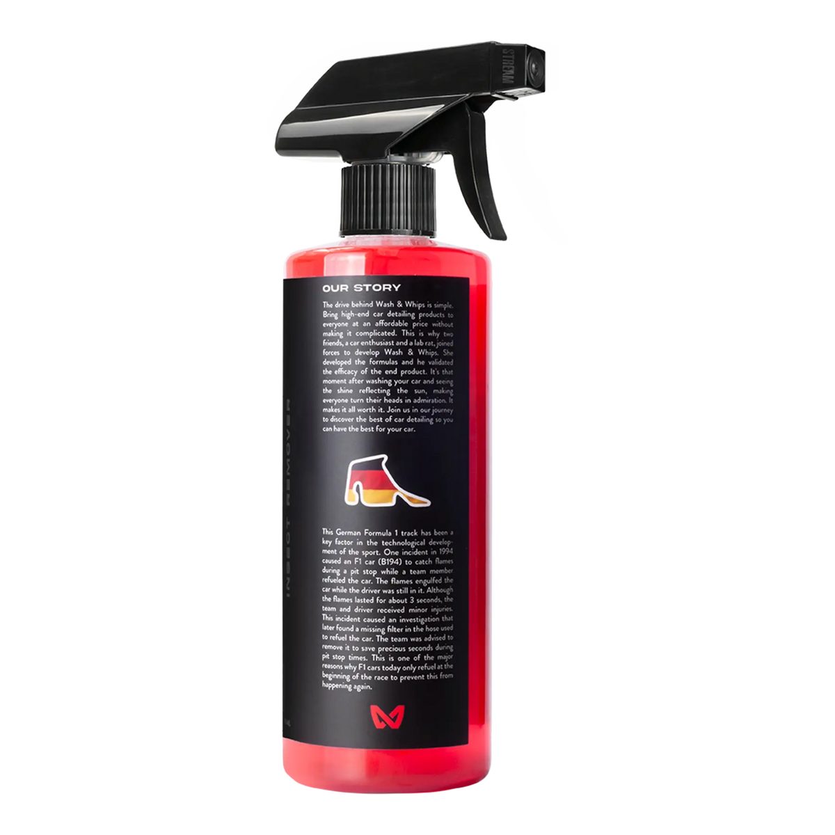 WASH&WHIPS Hockenheim insect and bug removal tool shown in black, designed for effective vehicle insect removal.