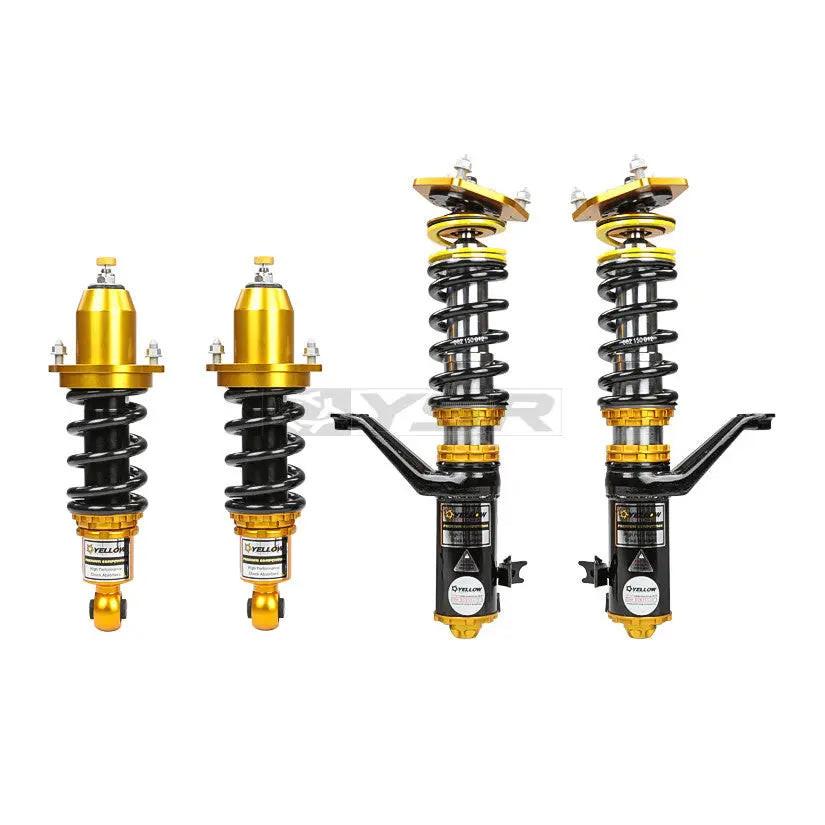 Honda Civic Si EP3 Acura RSX DC5 premium coilover suspension kit with gold accents