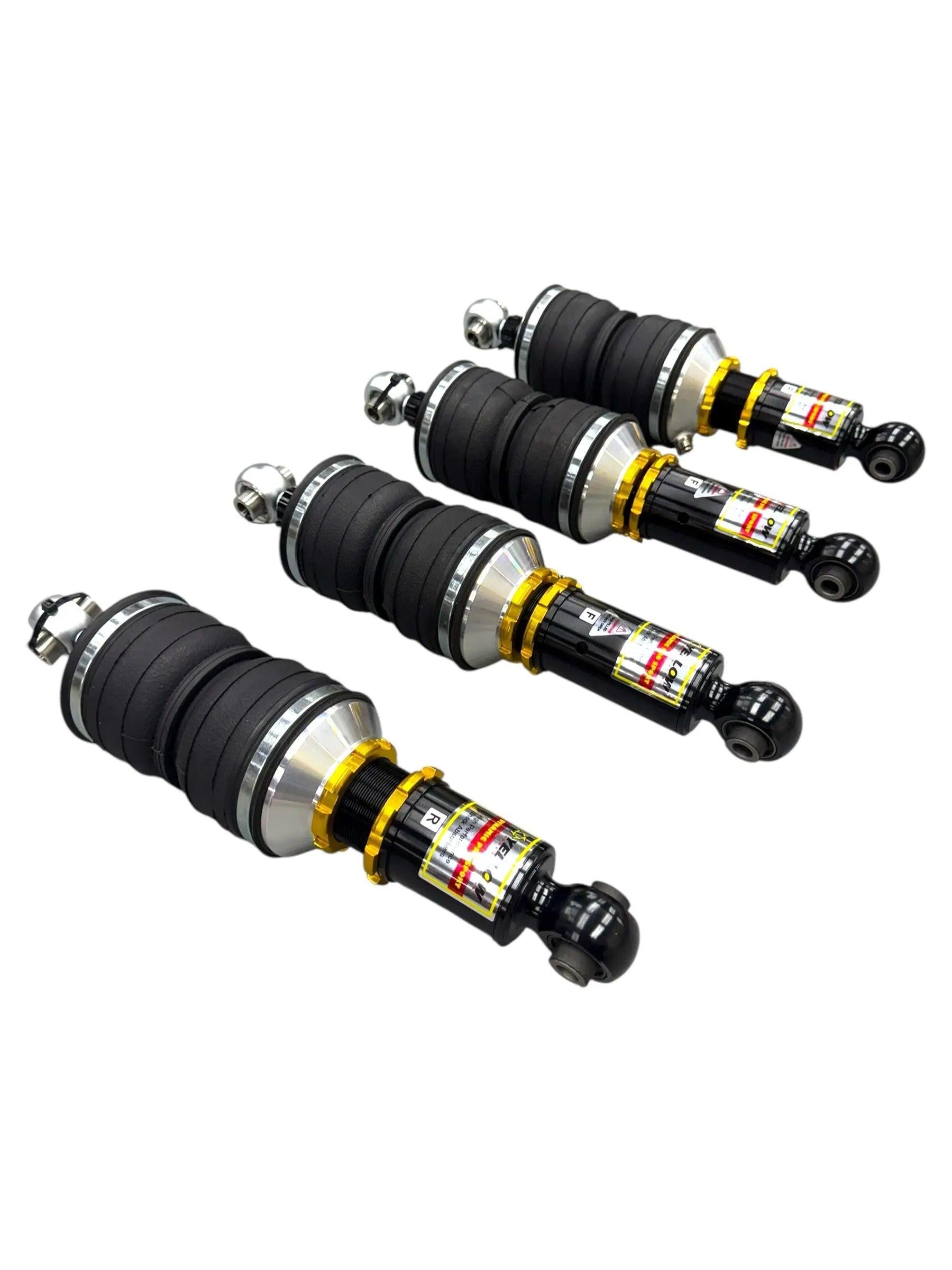 Yellow Speed Racing Dynamic Pro Air Struts for Audi R8 2008-2015, Type 42, featuring high-performance suspension components.