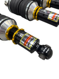 Yellow Speed Racing Dynamic Pro Air Struts for Audi R8 2008-2015, Type 42, showing the adjustable air suspension components.