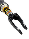 Yellow Speed Racing Dynamic Pro Air Struts for Audi R8 2016-2024, Type 4S, showing the sturdy, high-performance suspension components.