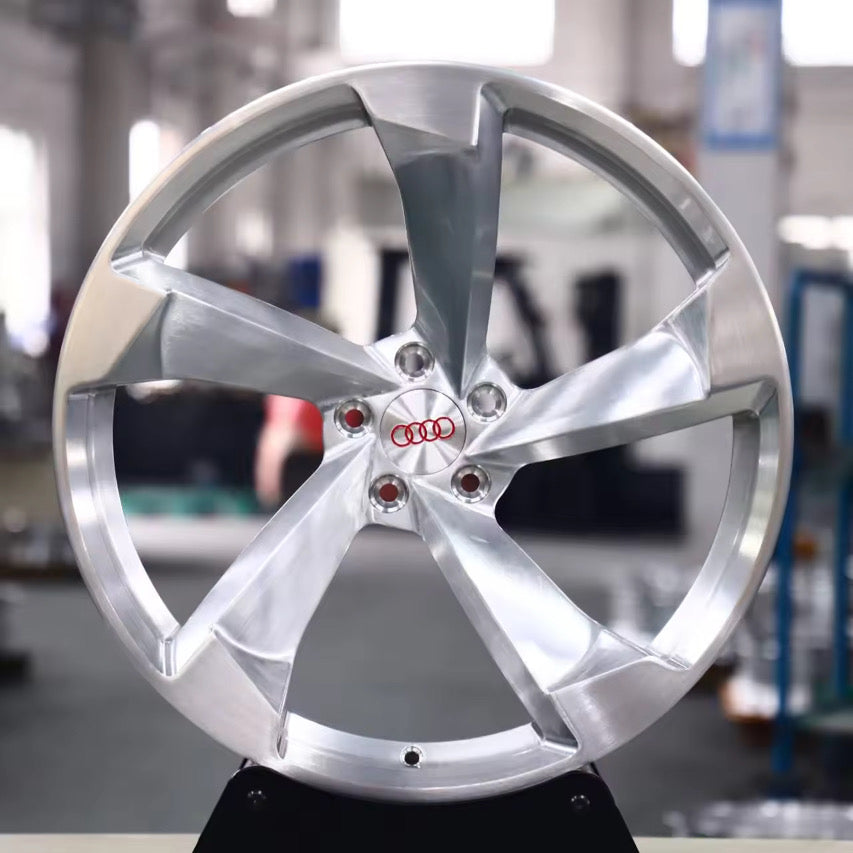Vorsprung Forged VF-01 wheel face detail highlighting the concave multi-spoke profile.