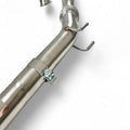Stainless steel performance exhaust pipe with mounting hooks and clamp for Audi