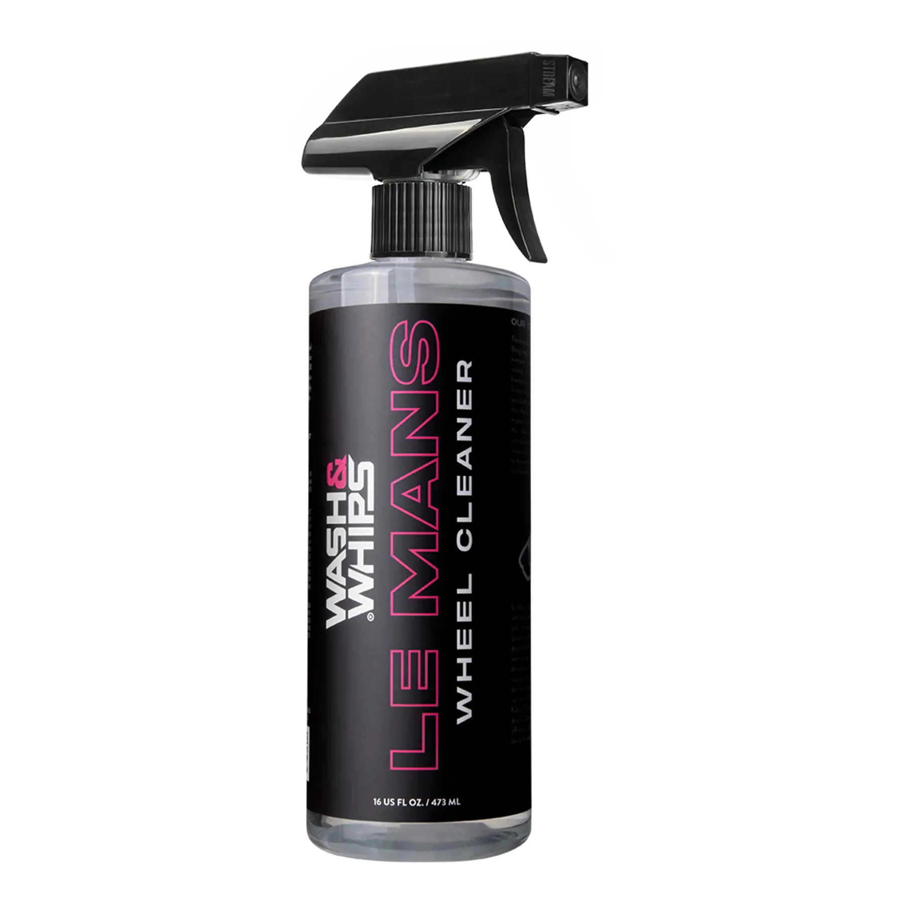 Le Mans Wheel Cleaner spray bottle with black label and trigger sprayer