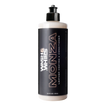 WASH&WHIPS Monza Leather Coating and Conditioner bottle with black cap and label, designed for leather preservation.