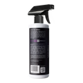 Back of automotive spray bottle with trigger nozzle and application instructions