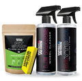 WASH&WHIPS Wheel and Tire Wash & Shine Kit with cleaning brushes and polishing tools for car wheels and tires.