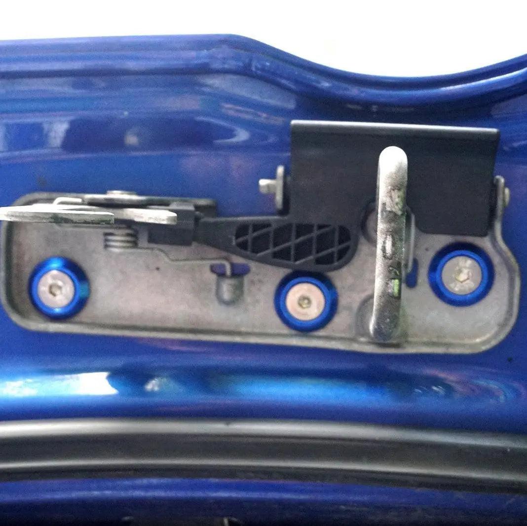 ZSPEC "Stage 1" Dress Up Bolts® fastener kit for 2006-2009 VW Golf R32 MK5, stainless steel and billet metal fasteners displayed.
