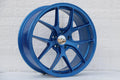 Blue 19-inch Vortex Style Wheels by WheeloutletNJ with a sleek, modern design for enhanced vehicle performance and style.