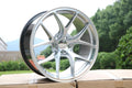 19-inch Vortex Style WheeloutletNJ black wheels with a sleek, modern design and hyper black finish.