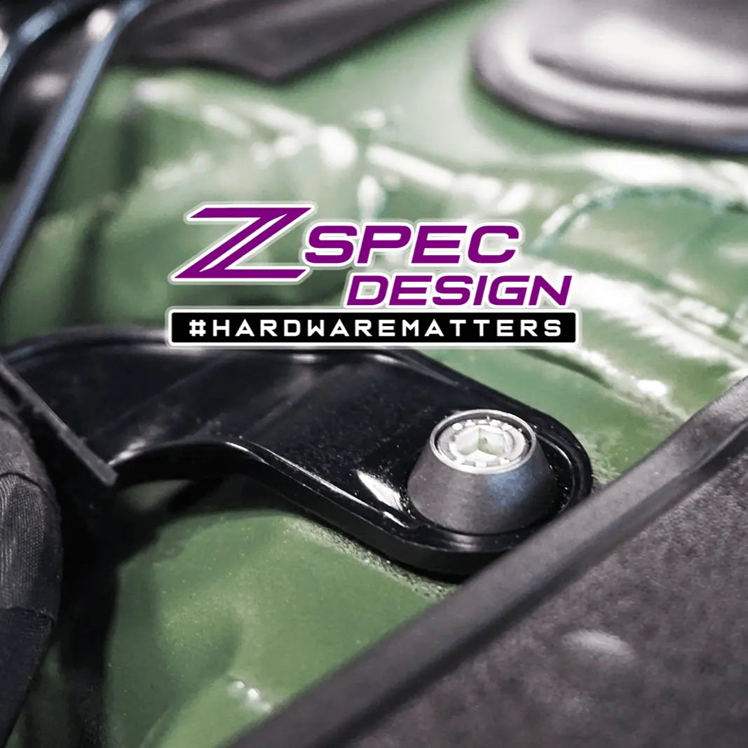 ZSPEC "Stage 2" Dress Up Bolts® fastener kit for 2018-2022 Audi A5 2.0L, stainless steel and billet hardware fasteners