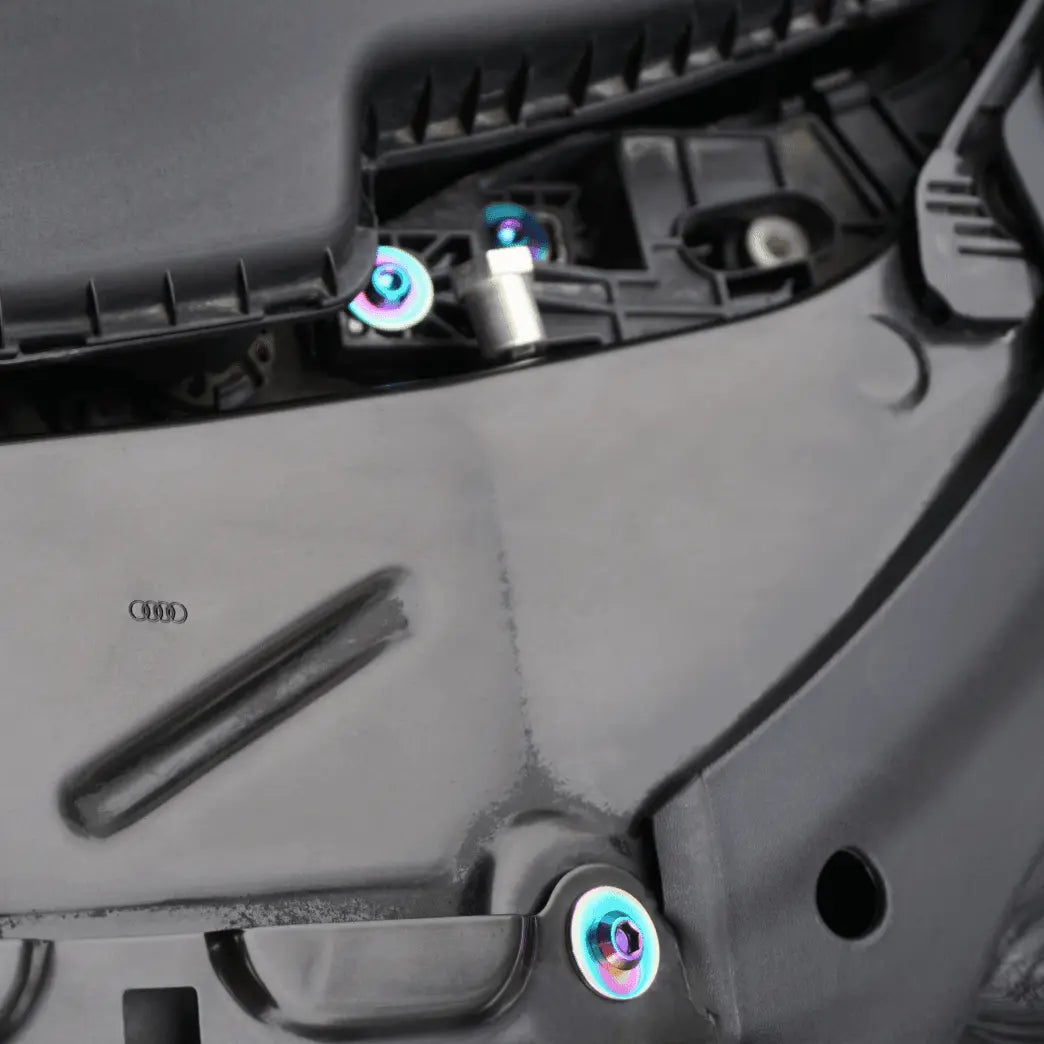 ZSPEC "Stage 1" Dress Up Bolts® titanium fastener kit for 2012-2018 Audi A7 4G8 3.0L, hardware fasteners in the image
