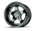 Aodhan Wholesale AH03 15x8 gloss black wheels with 4x100 and 114.3 bolt pattern, featuring a sleek, sporty design.