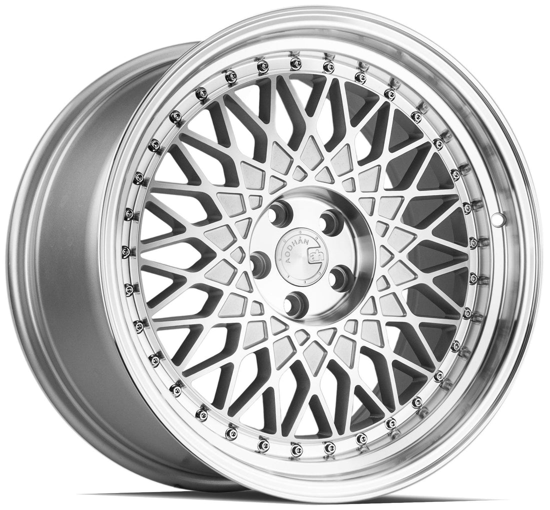 Aodhan Wholesale AH05 15x8 gloss black wheels with 4x100 and 4x114 bolt patterns, 20 spoke design, and 73.1mm center bore