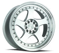 Aodhan Wholesale AH01 silver 15x8 wheels with machined face, 4x100/114.3 bolt pattern, for car enhancement.