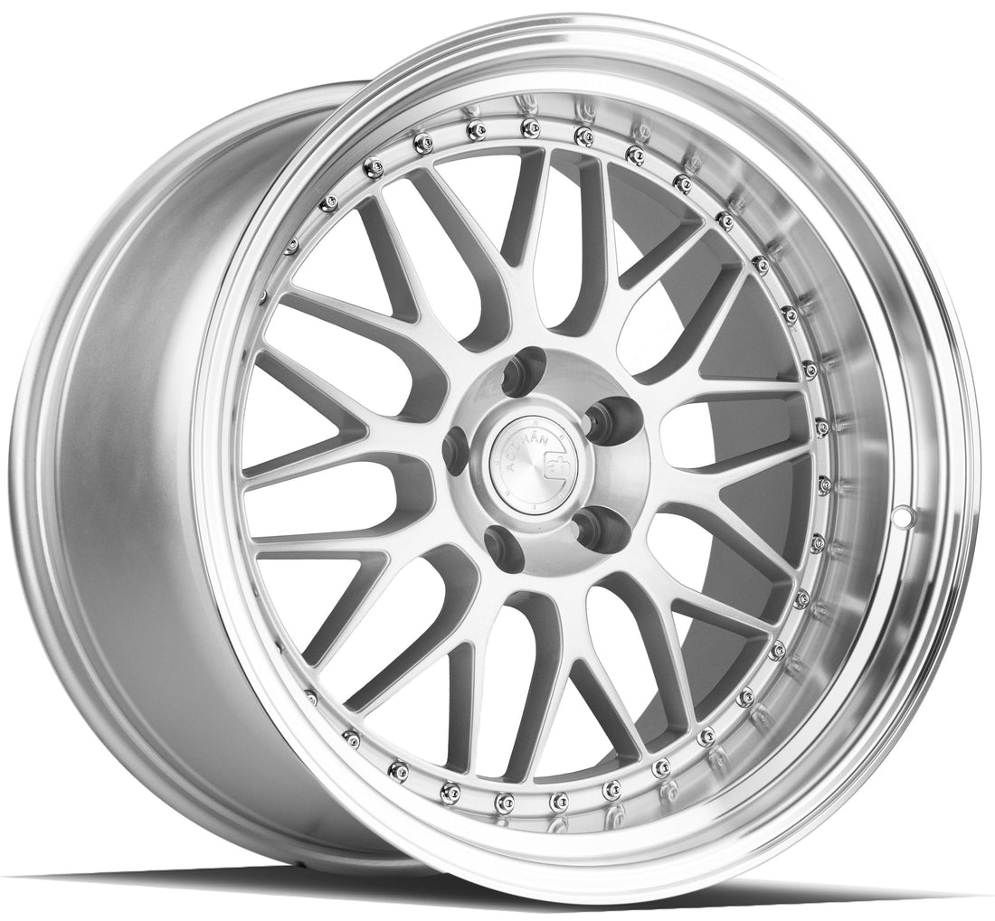 Gloss black Aodhan Wholesale AH02 17x8 wheels with 4x100 and 4x114.3 bolt patterns, 35mm offset, and 73.1mm center bore.