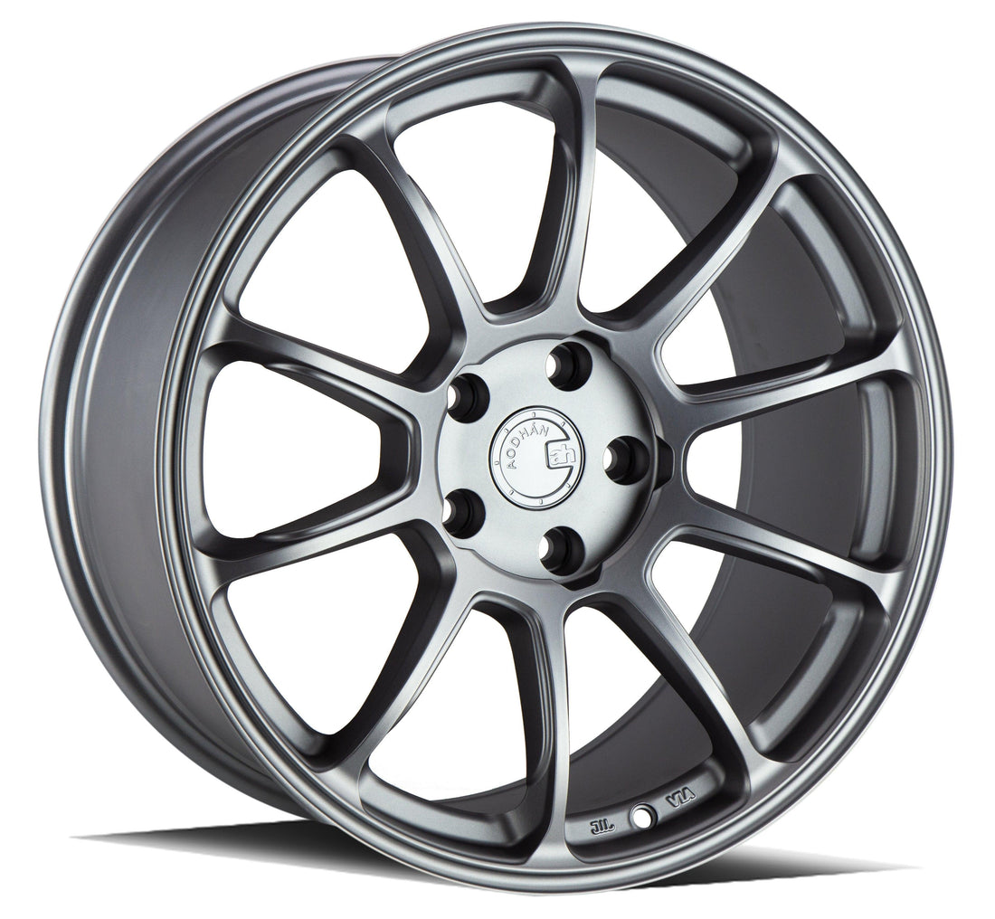 Aodhan Wholesale AH06 17x9 textured bronze wheels with 5x100 bolt pattern and +35 offset, showcasing a stylish wheel design.