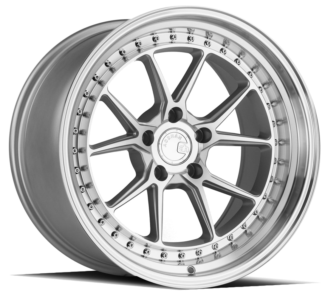 Aodhan Wholesale DS08 18x8 bronze wheels with machined lip, 5x100 bolt pattern, and 35mm offset.